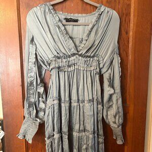 O.P.T. Tianna Ruffled Smocked Mini Dress